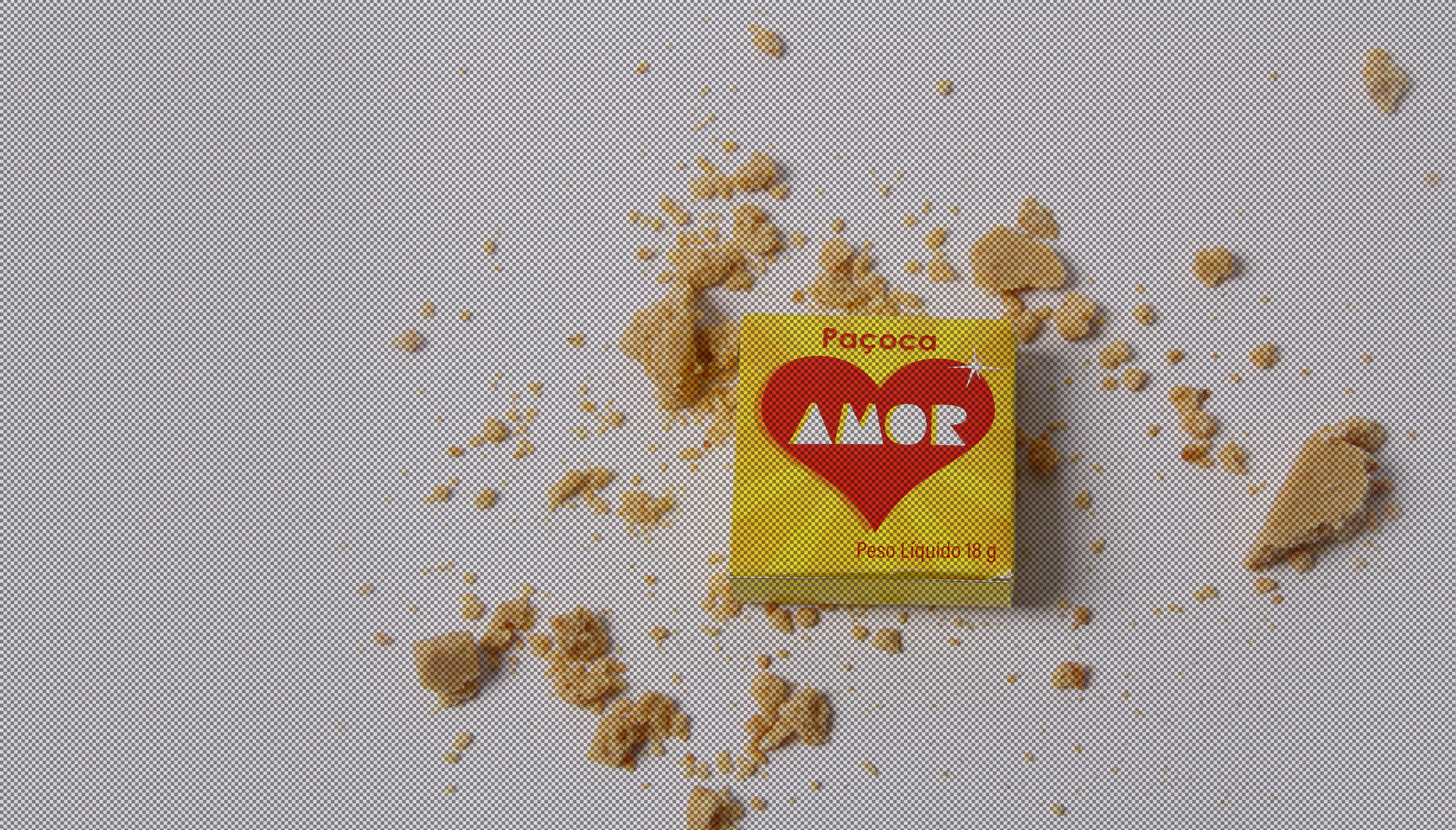Paçoca Amor — redesign de embalagem